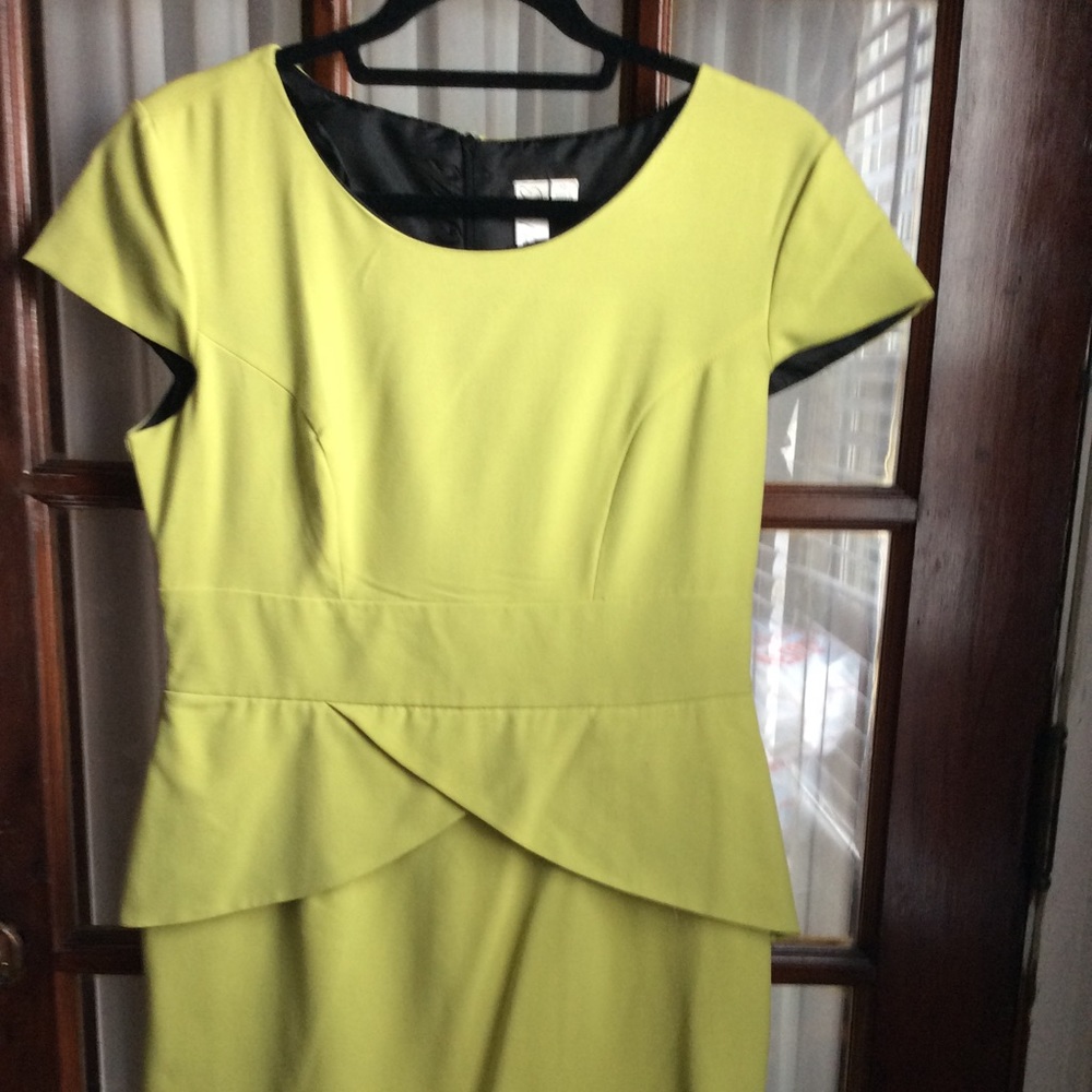Chartreuse dress